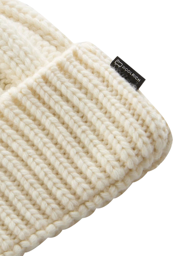 ViaMonte Shop | Woolrich kids cappello bianco bambina in lana