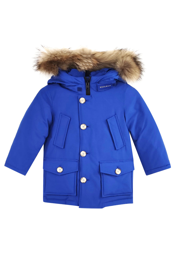 ViaMonte Shop | Woolrich kids giubbino Arctic Detachable Fur Parka union blue bambino in tessuto Ramar