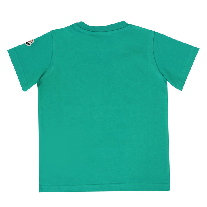ViaMonte Shop | Moncler Enfant t-shirt bambino verde in cotone