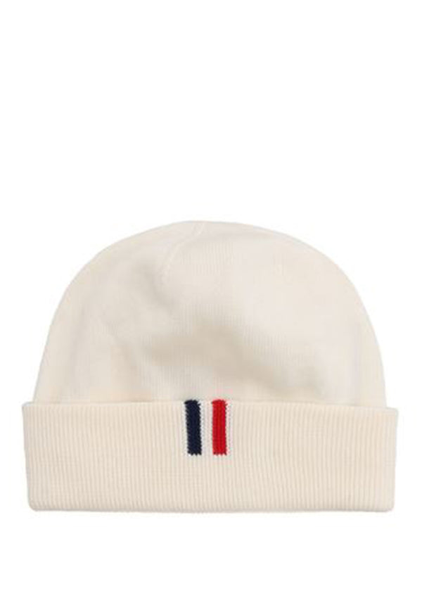 قبعة أطفال من القطن الأبيض من Moncler Enfant