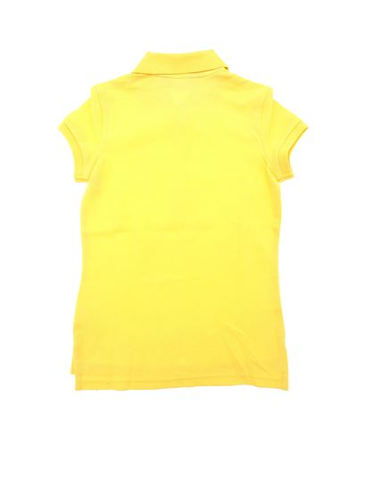 ViaMonte Shop | Polo bambina gialla con dettaglio logo