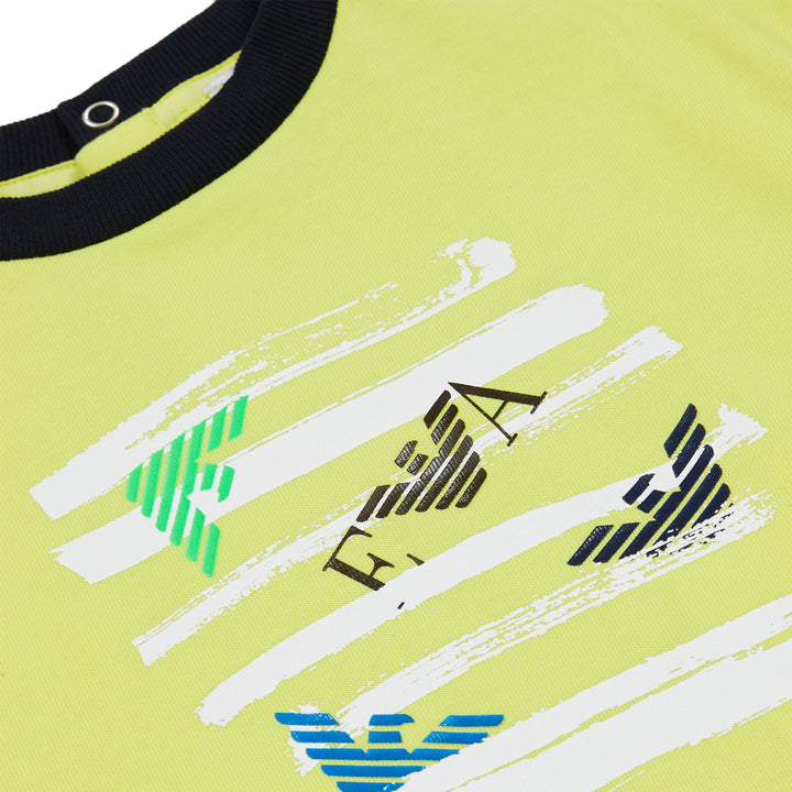 ViaMonte Shop | T-shirt bambino gialla con stampa