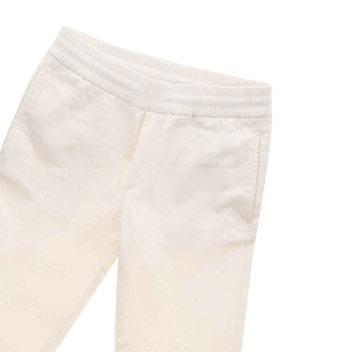 ViaMonte Shop | Pantalone bambino in twill di cotone stretch panna