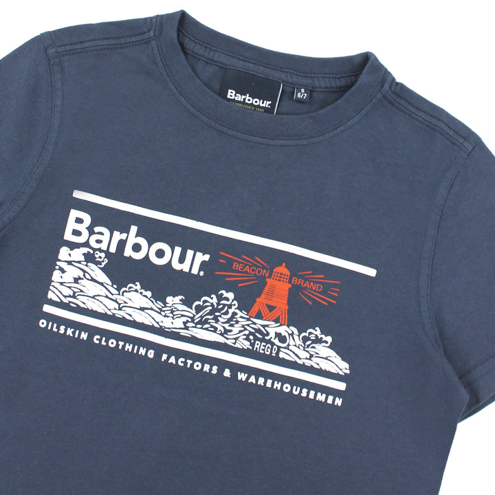 ViaMonte Shop | Barbour bambino t-shirt navy in cotone