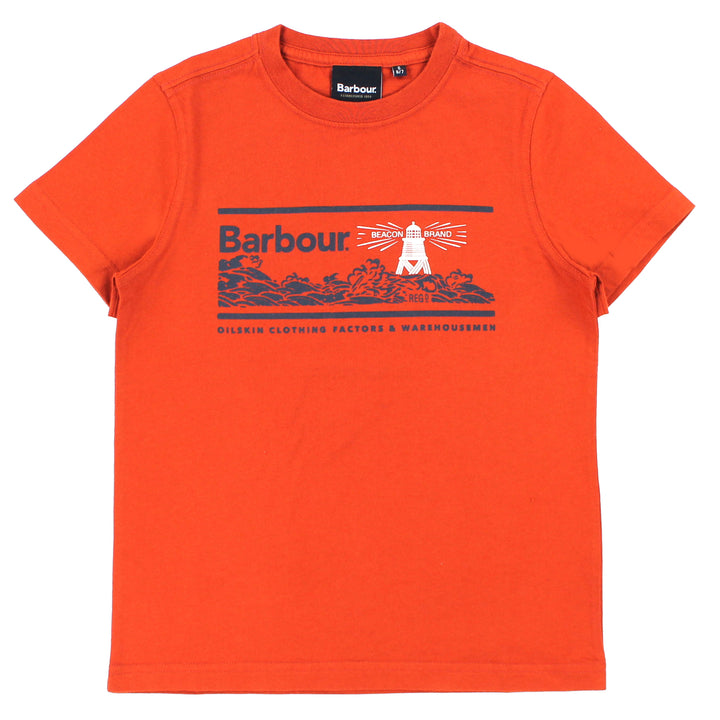 ViaMonte Shop | Barbour bambino t-shirt paprica in cotone