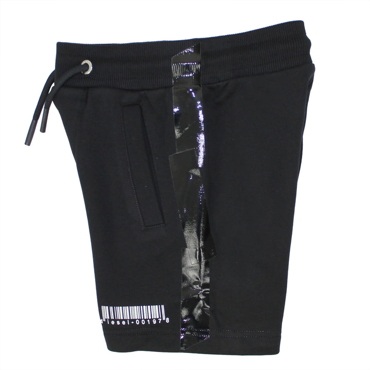 ViaMonte Shop | Diesel Kid bambino shorts pframesh nero in cotone