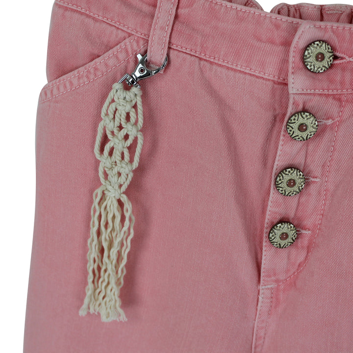 ViaMonte Shop | Dondup bambina pantalone Bull rosa in misto cotone