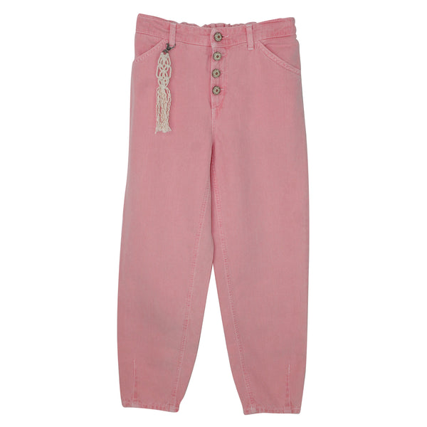 ViaMonte Shop | Dondup teen pantalone Bull rosa in misto cotone