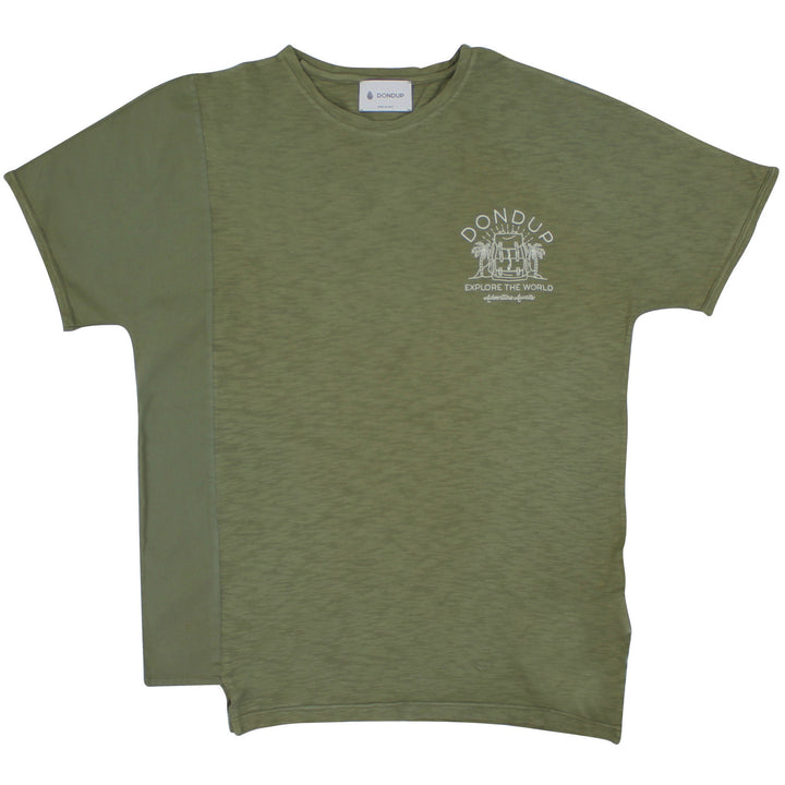 ViaMonte Shop | Dondup teen t-shirt verde in jersey di cotone