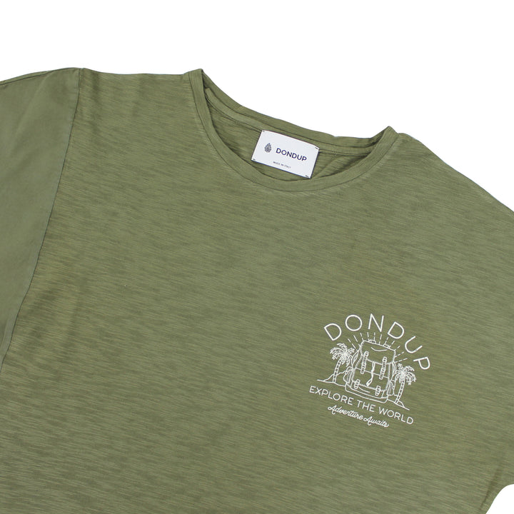 ViaMonte Shop | Dondup teen t-shirt verde in jersey di cotone