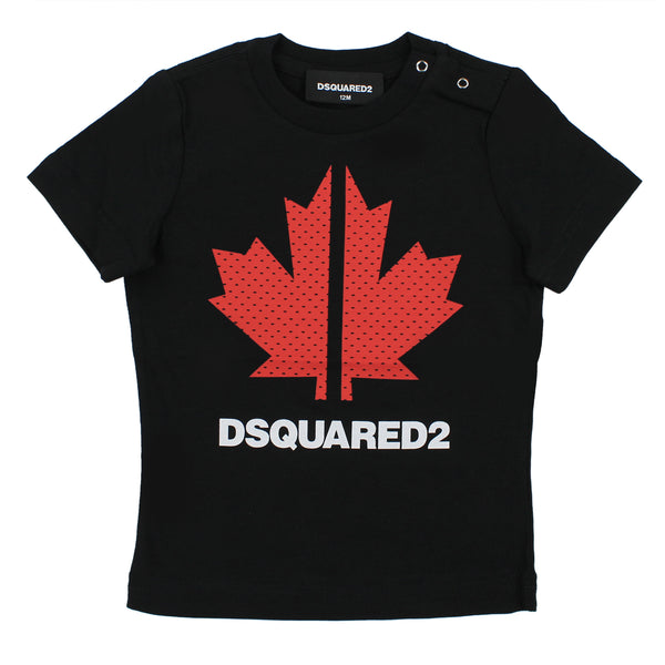ViaMonte Shop | Dsquared2 t-shirt baby boy nera in cotone