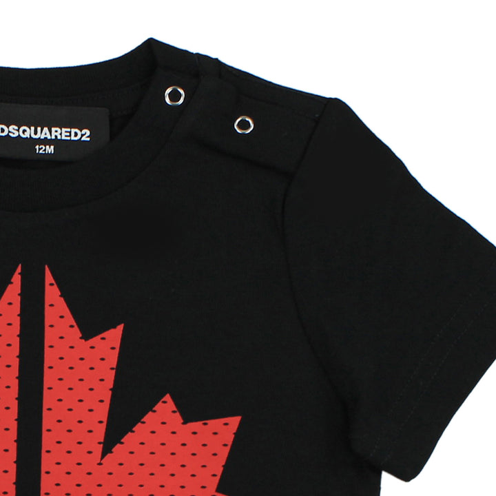 ViaMonte Shop | Dsquared2 t-shirt baby boy nera in cotone