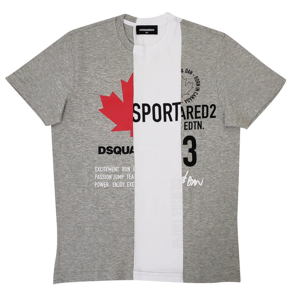 ViaMonte Shop | Dsquared2 t-shirt bambino bicolor in jersey di cotone