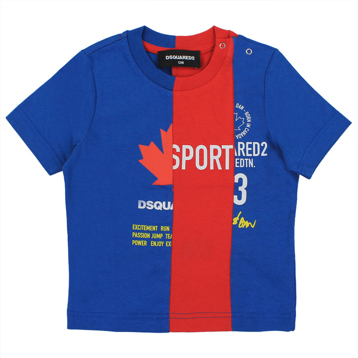 ViaMonte Shop | Dsquared2 t-shirt baby boy bicolor in jersey di cotone