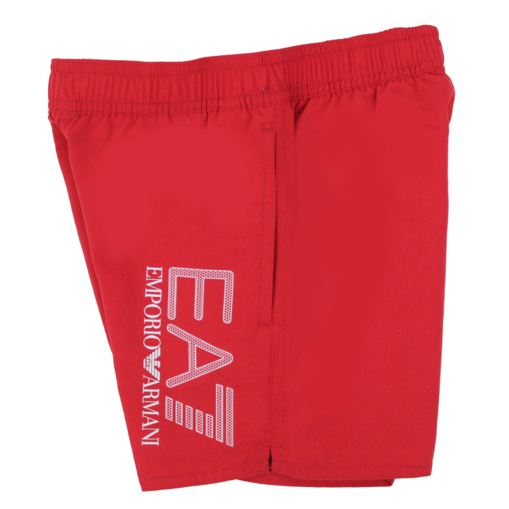 ViaMonte Shop | EA7 Emporio Armani costume boxer bambino rosso con logo