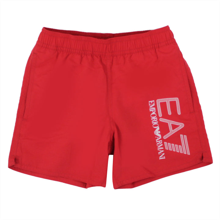 ViaMonte Shop | EA7 Emporio Armani costume boxer teen rosso con logo