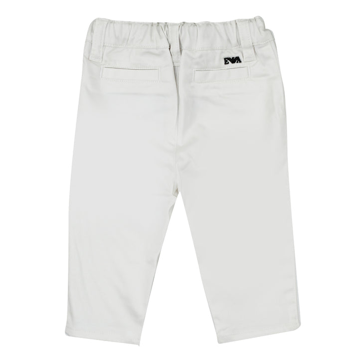 ViaMonte Shop | Emporio Armani pantalone baby boy bianco in cotone