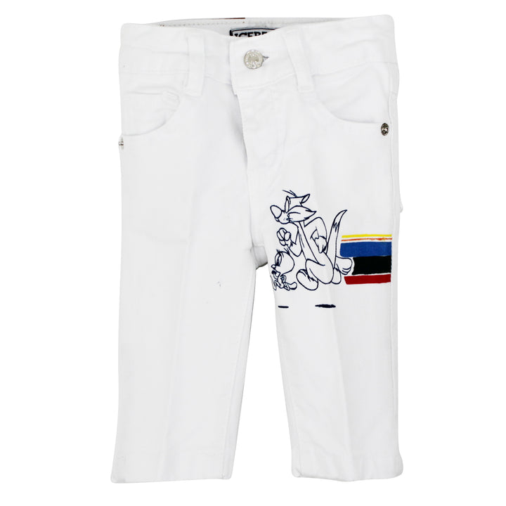ViaMonte Shop | Ice Iceberg baby boy pantalone bianco in drill di cotone