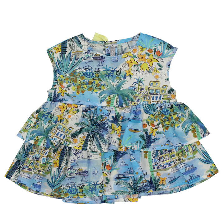 ViaMonte Shop | Il Gufo camicia bambina fantasia in cotone