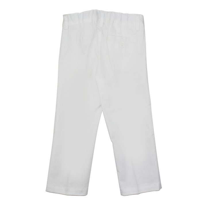 ViaMonte Shop | Il Gufo pantalone bambino bianco in cotone