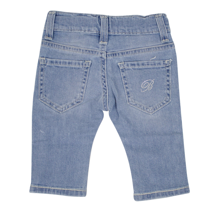 ViaMonte Shop | Miss Blumarine jeans baby girl blu in cotone stretch