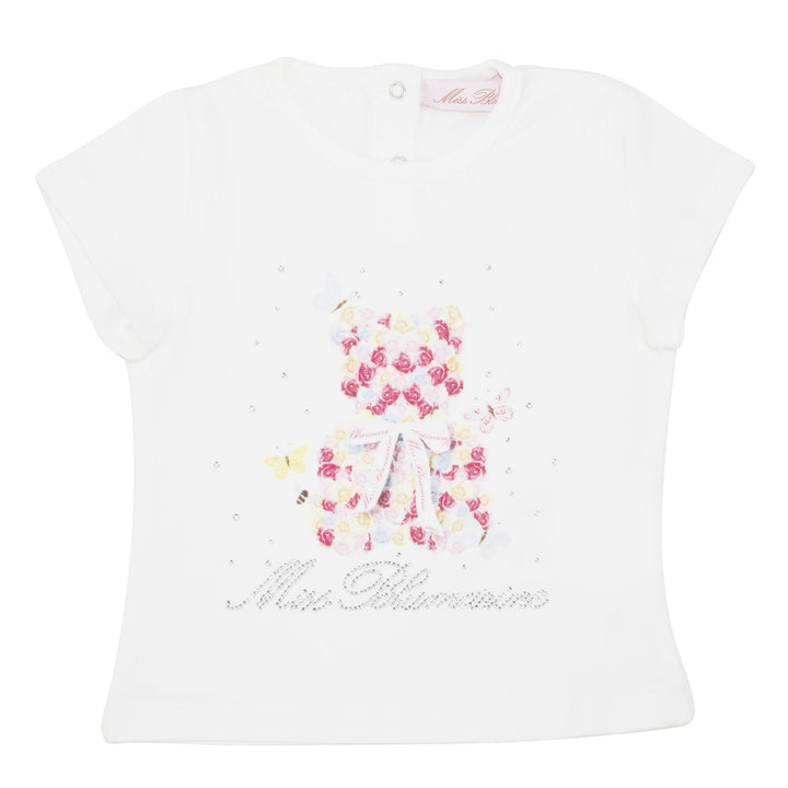 ViaMonte Shop | Miss Blumarine t-shirt baby girl seta in cotone