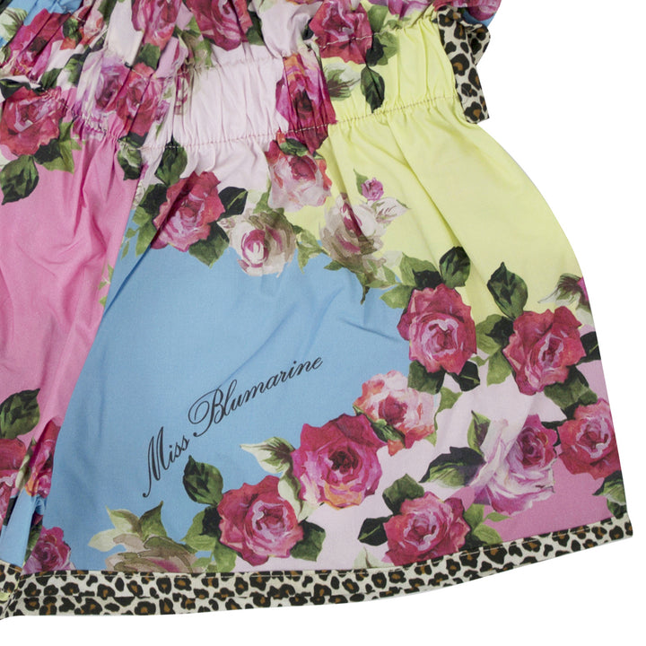 ViaMonte Shop | Miss Blumarine shorts bambina a fantasia in cotone