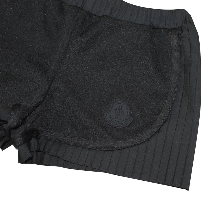 ViaMonte Shop | Moncler Enfant shorts bambina nero in misto cotone