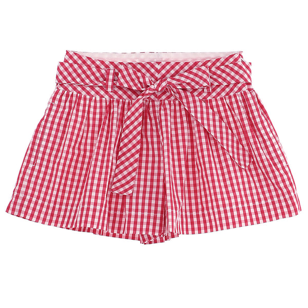 ViaMonte Shop | Monnalisa bambina shorts vichy con cintura
