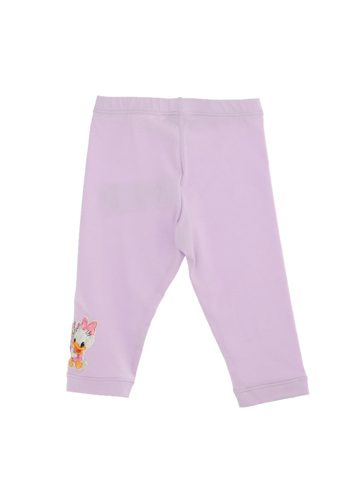 ViaMonte Shop | Monnalisa leggings baby girl glicine in jersey di cotone