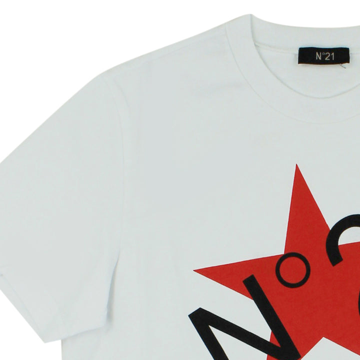 ViaMonte Shop | N°21 teen t-shirt bianca in cotone