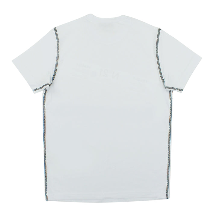 ViaMonte Shop | N°21 t-shirt bambino bianca in jersey di cotone