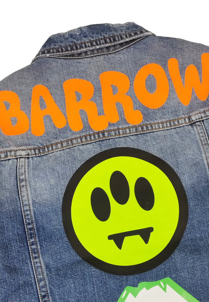 ViaMonte Shop | Barrow bambino giacca in denim used blu chiaro con patch