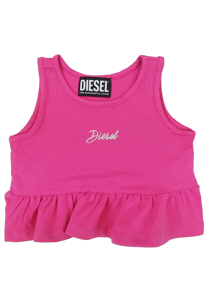 ViaMonte Shop | Diesel Kid top Trisab baby girl fucsia in jersey di cotone