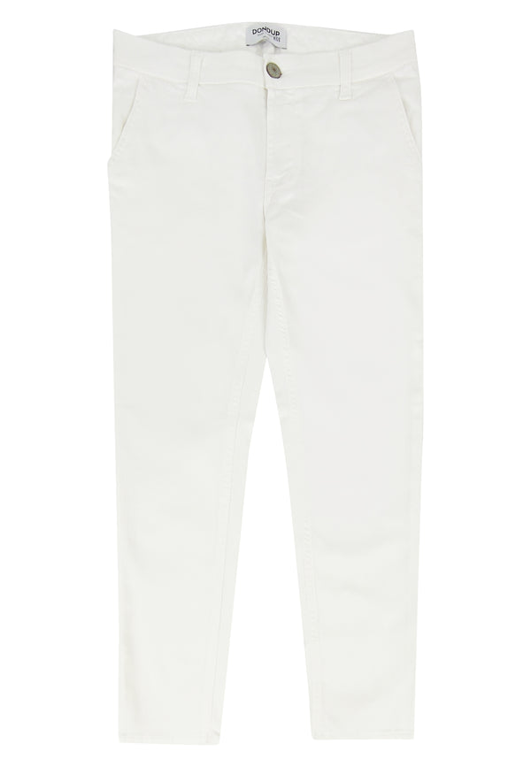 ViaMonte Shop | Dondup teen pantalone Premier panna in cotone stretch