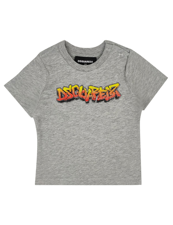 ViaMonte Shop | Dsquared2 t-shirt baby boy grigia in jersey di cotone