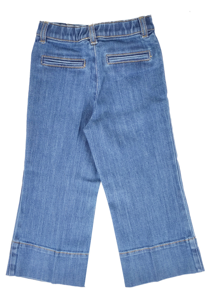 ViaMonte Shop | Elisabetta Franchi la Mia Bambina jeans bambina blu svasato in cotone