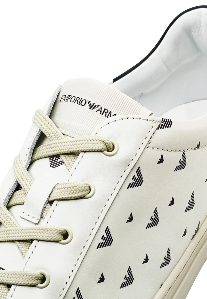ViaMonte Shop | Emporio Armani sneakers teen basse bianche in pelle