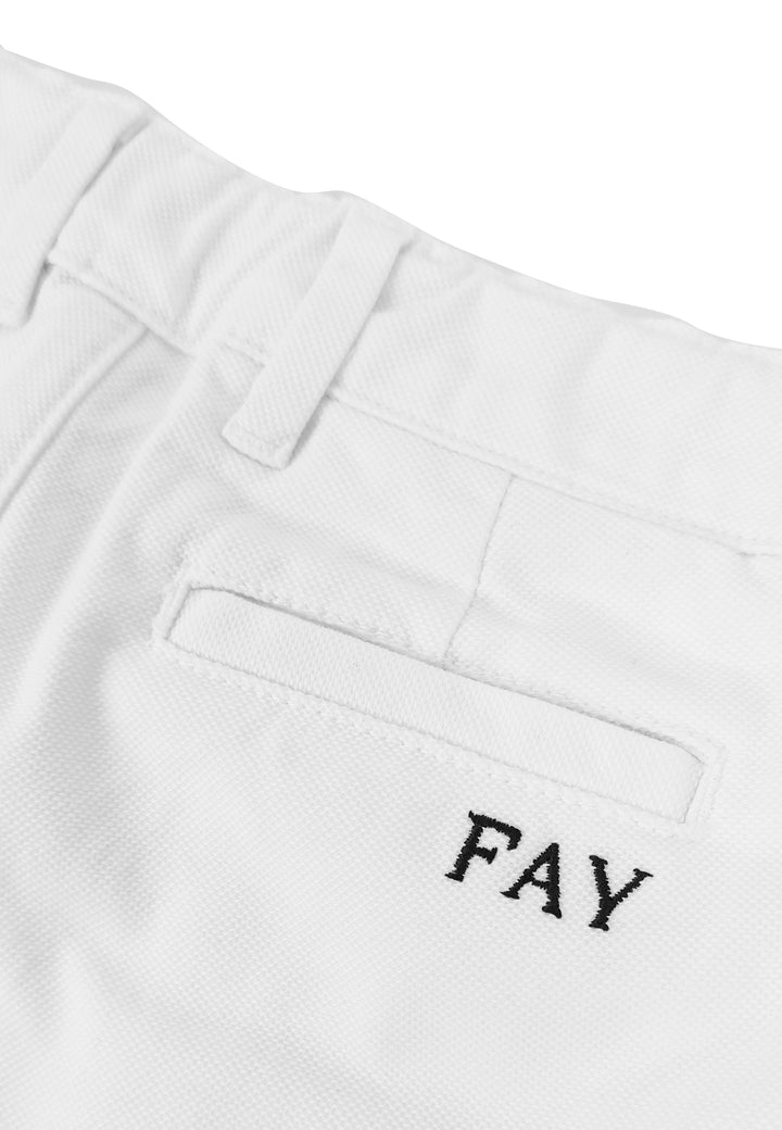 ViaMonte Shop | Fay teen pantalone chino bianco in cotone