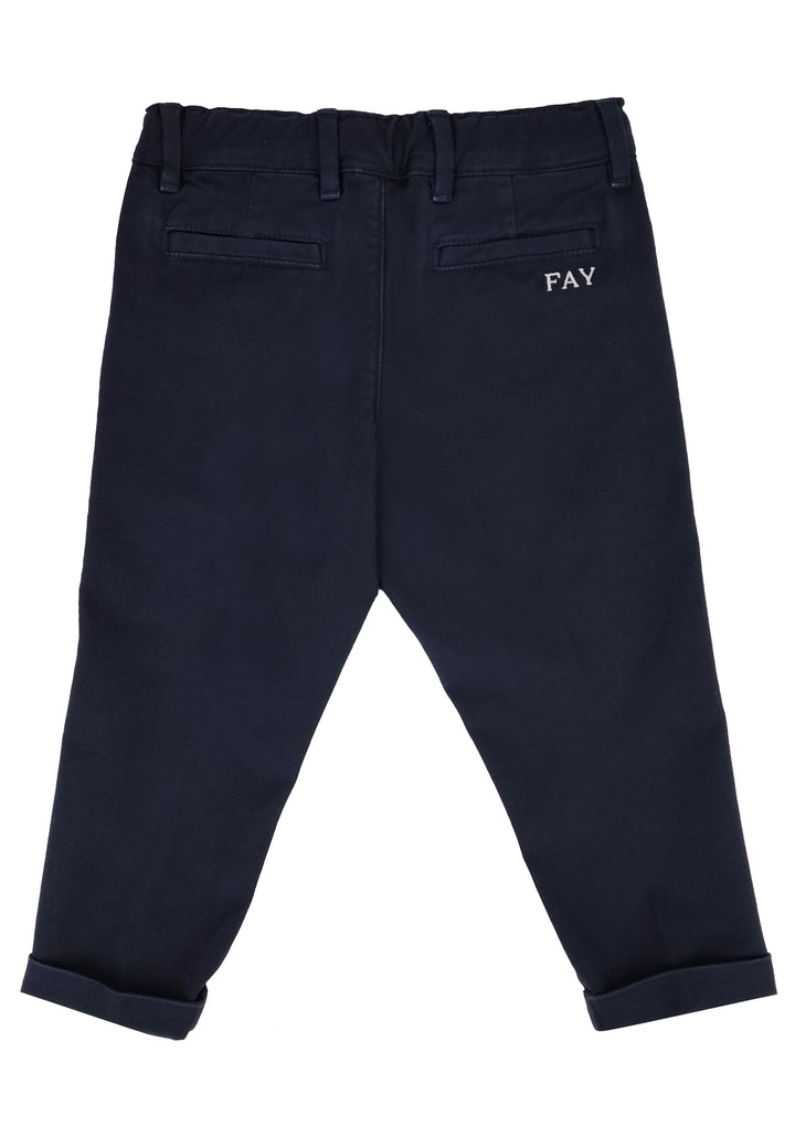 ViaMonte Shop | Fay bambino pantalone chino blu in cotone
