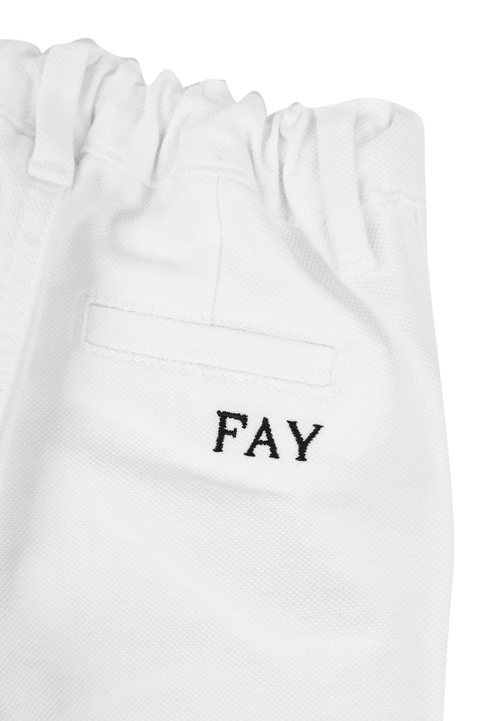 ViaMonte Shop | Fay baby boy pantalone chino bianco in cotone