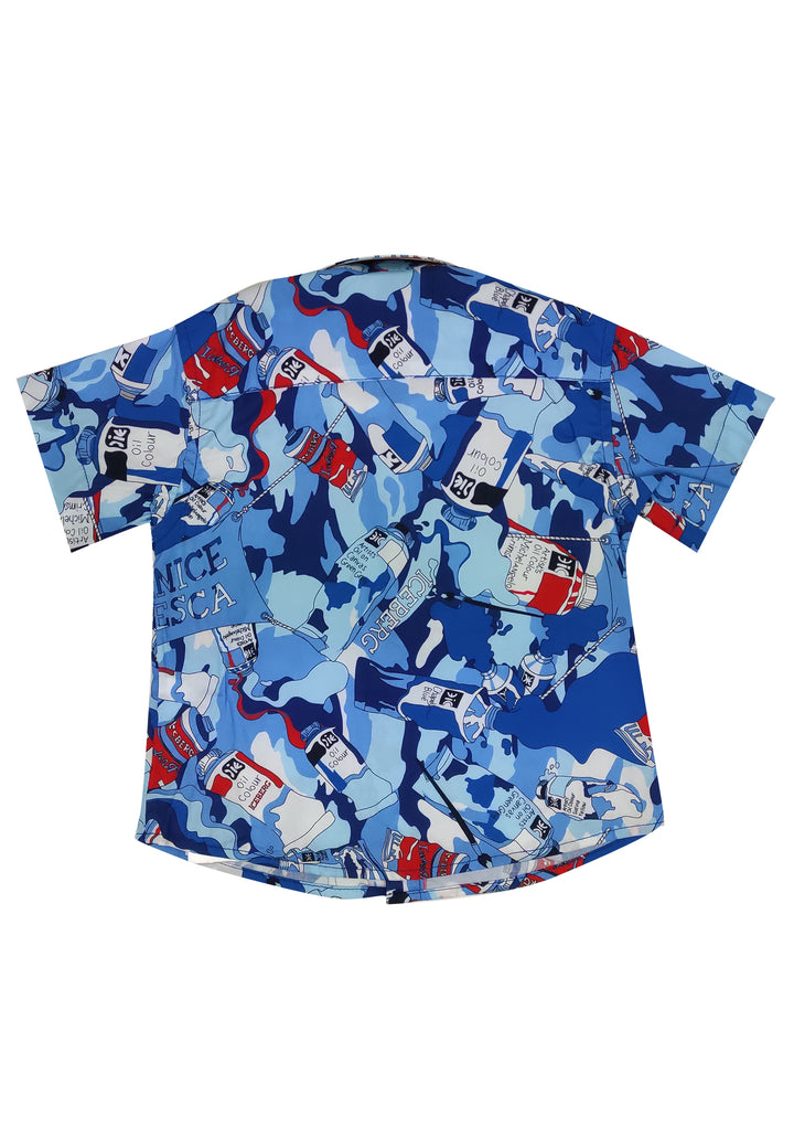ViaMonte Shop | Ice Iceberg baby boy camicia stampata in popeline di cotone
