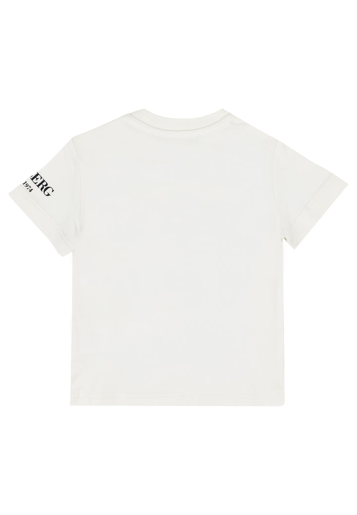 ViaMonte Shop | Ice Iceberg baby boy t-shirt panna in jersey di cotone