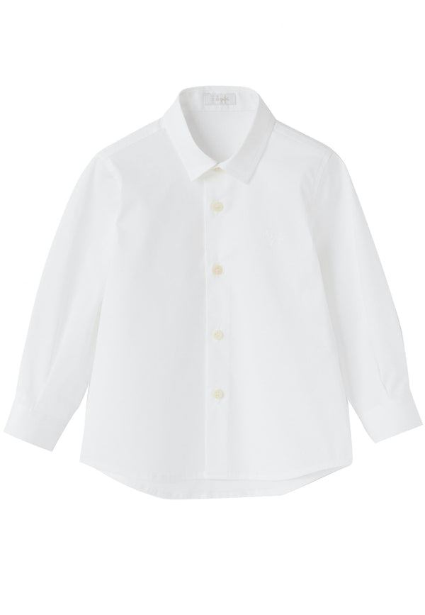 ViaMonte Shop | Il Gufo camicia baby boy bianca in cotone stretch