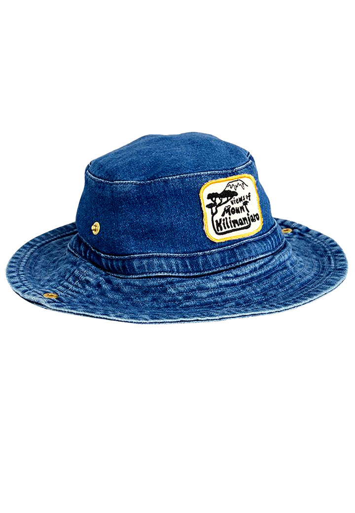 ViaMonte Shop | Mini Rodini bambino cappello buket blu in denim di cotone