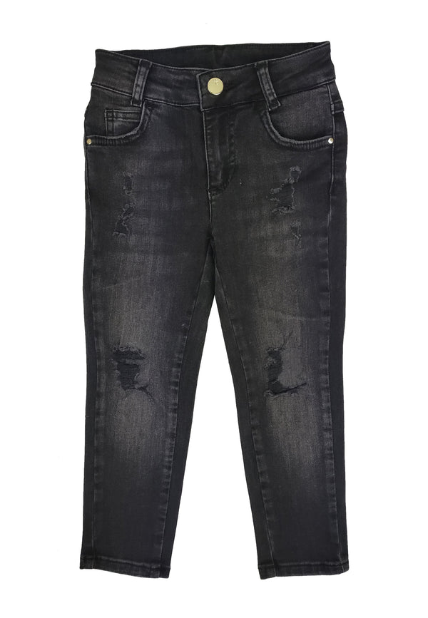 ViaMonte Shop | Miss Blumarine teen jeans nero in cotone stretch