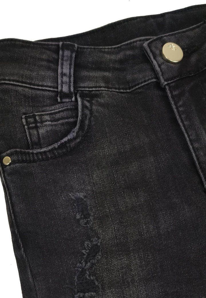 ViaMonte Shop | Miss Blumarine teen jeans nero in cotone stretch
