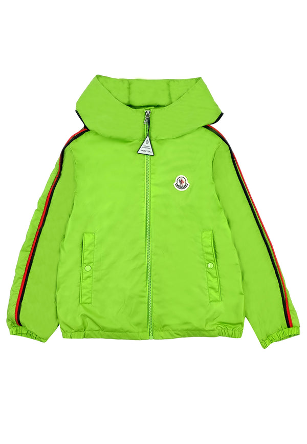 ViaMonte Shop | Moncler Enfant giacca bambino Hattab verde chiaro in nylon