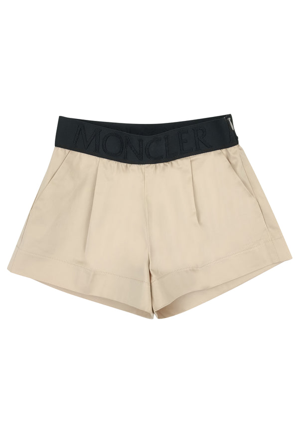 ViaMonte Shop | Moncler Enfant shorts teen beige in cotone