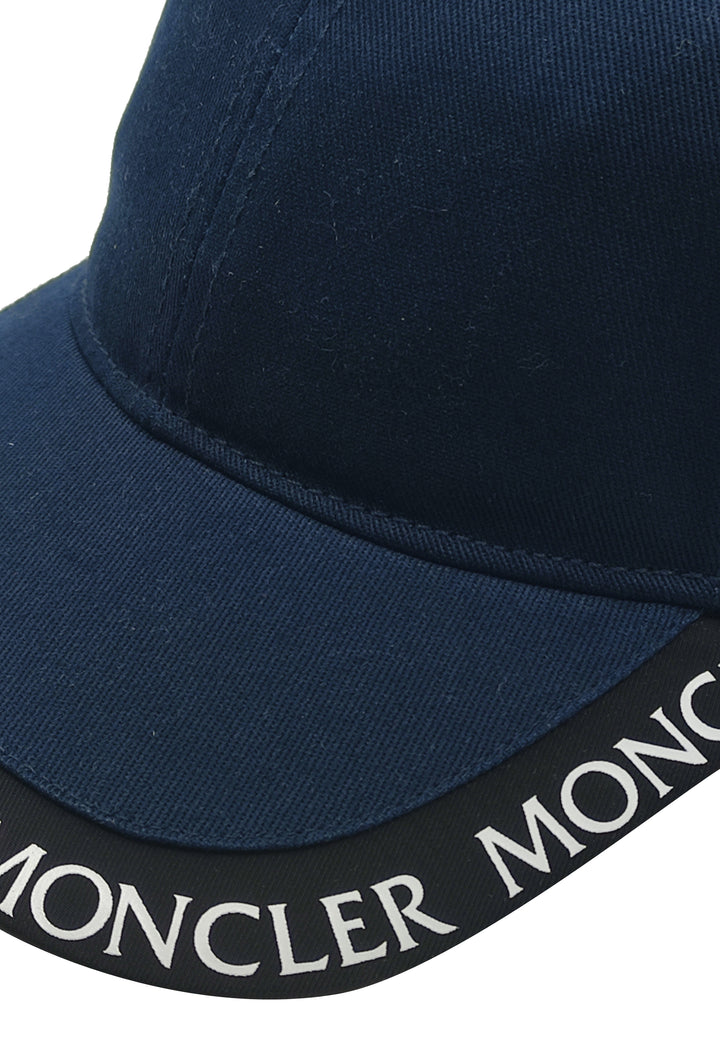 ViaMonte Shop | Moncler Enfant bambino cappello blu in gabardine di cotone